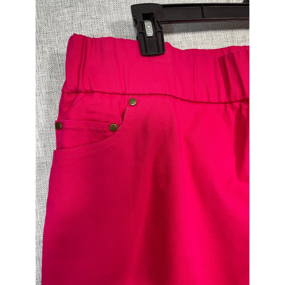 Jessica London Womens Denim Skirt Size 20W‎ Pink Cotton Blend Pull On Pencil - Picture 3 of 10